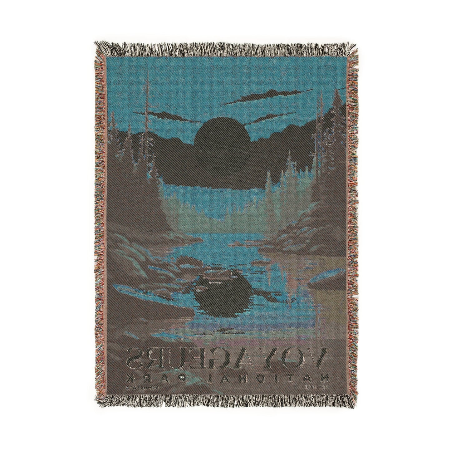 Voyageurs National Park Woven Blanket | S03