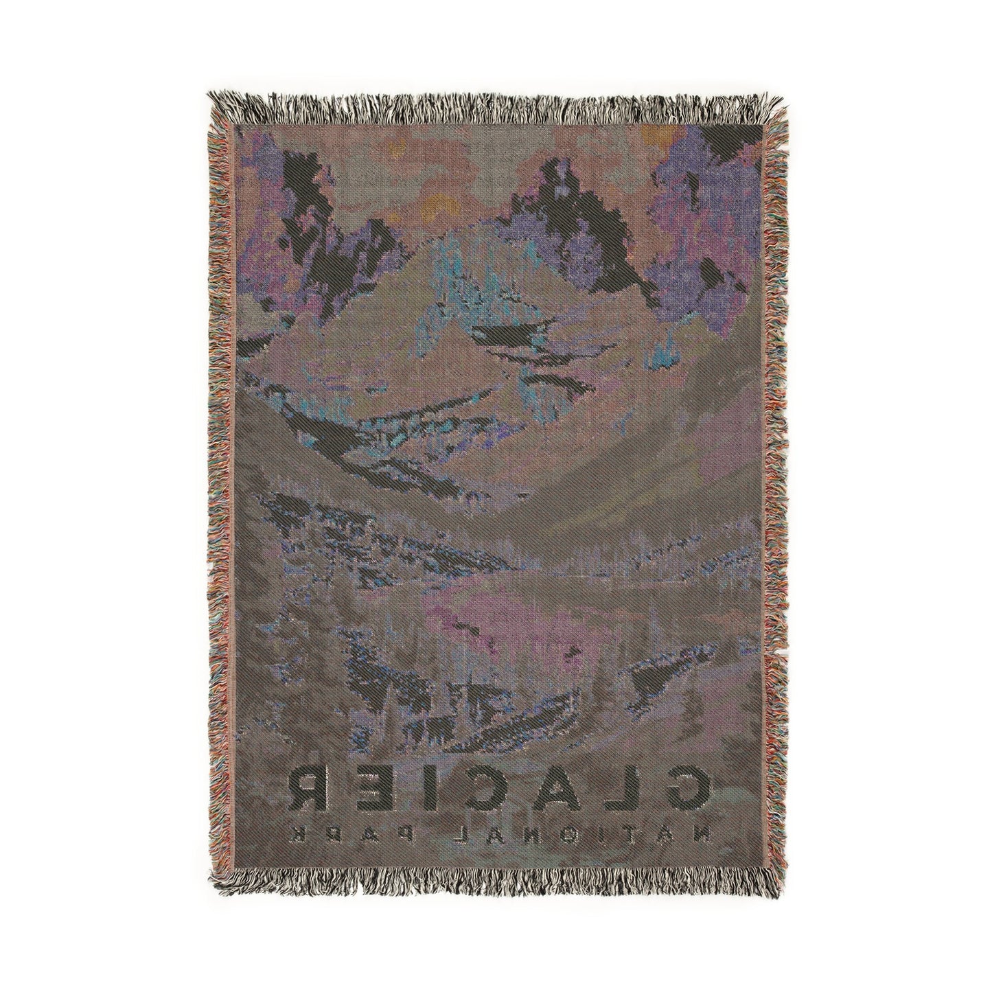 Glacier National Park Woven Blanket | S11