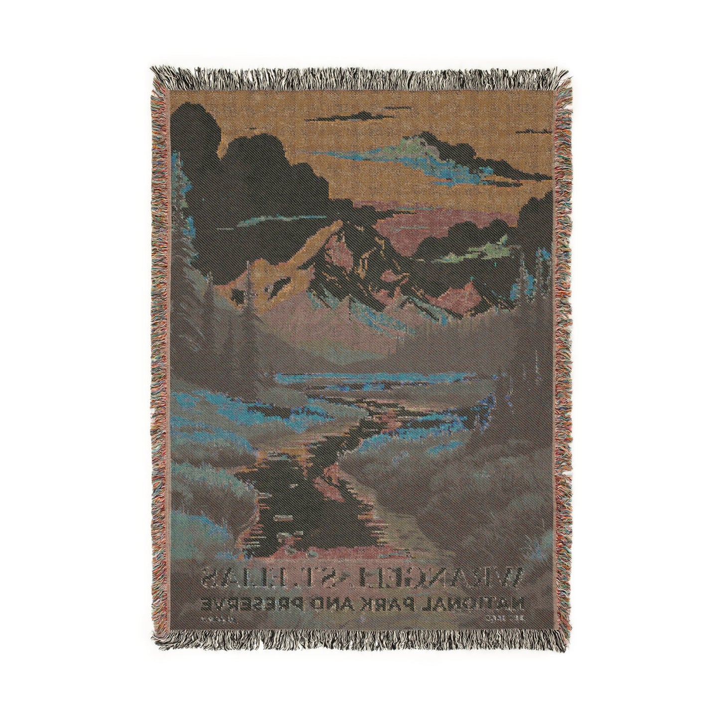 Wrangell-St. Elias National Park Woven Blanket | S05