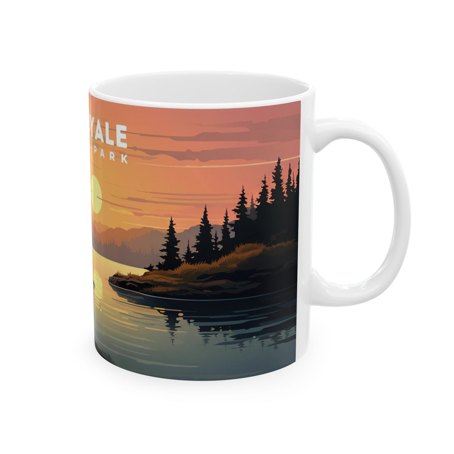 Isle Royale National Park Mug | White Ceramic Mug (11oz, 15oz)