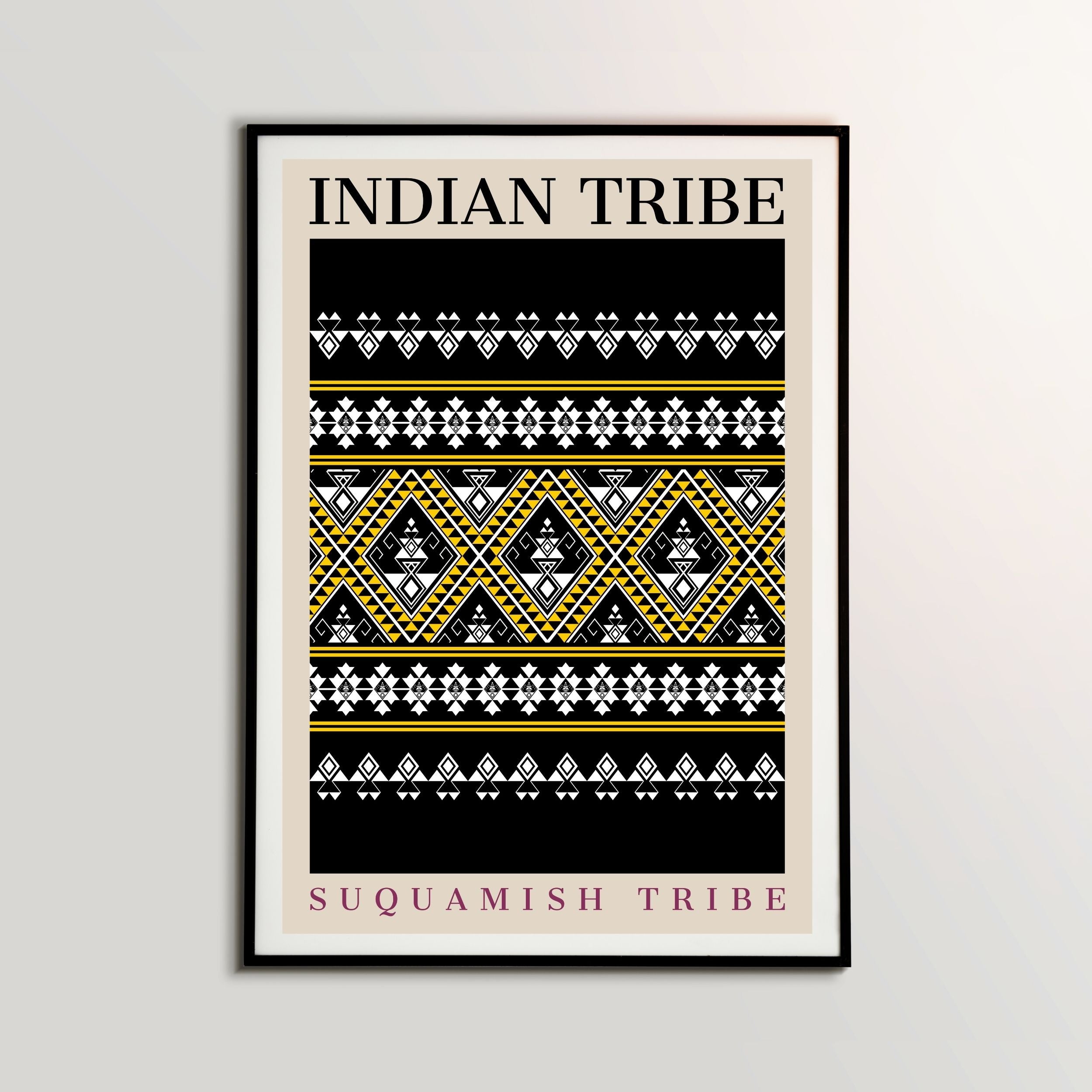 Suquamish Tribe Patterns Poster ELNEIT