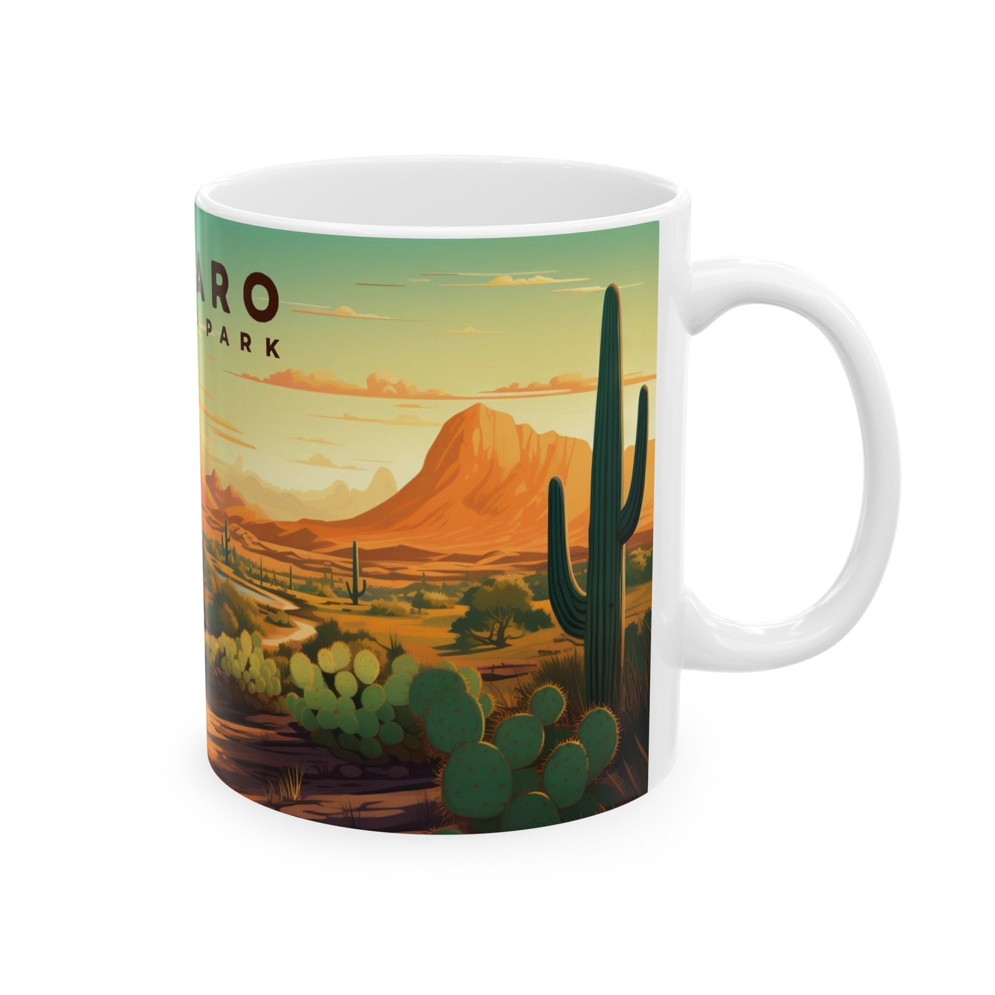 Saguaro National Park Mug | White Ceramic Mug (11oz, 15oz)