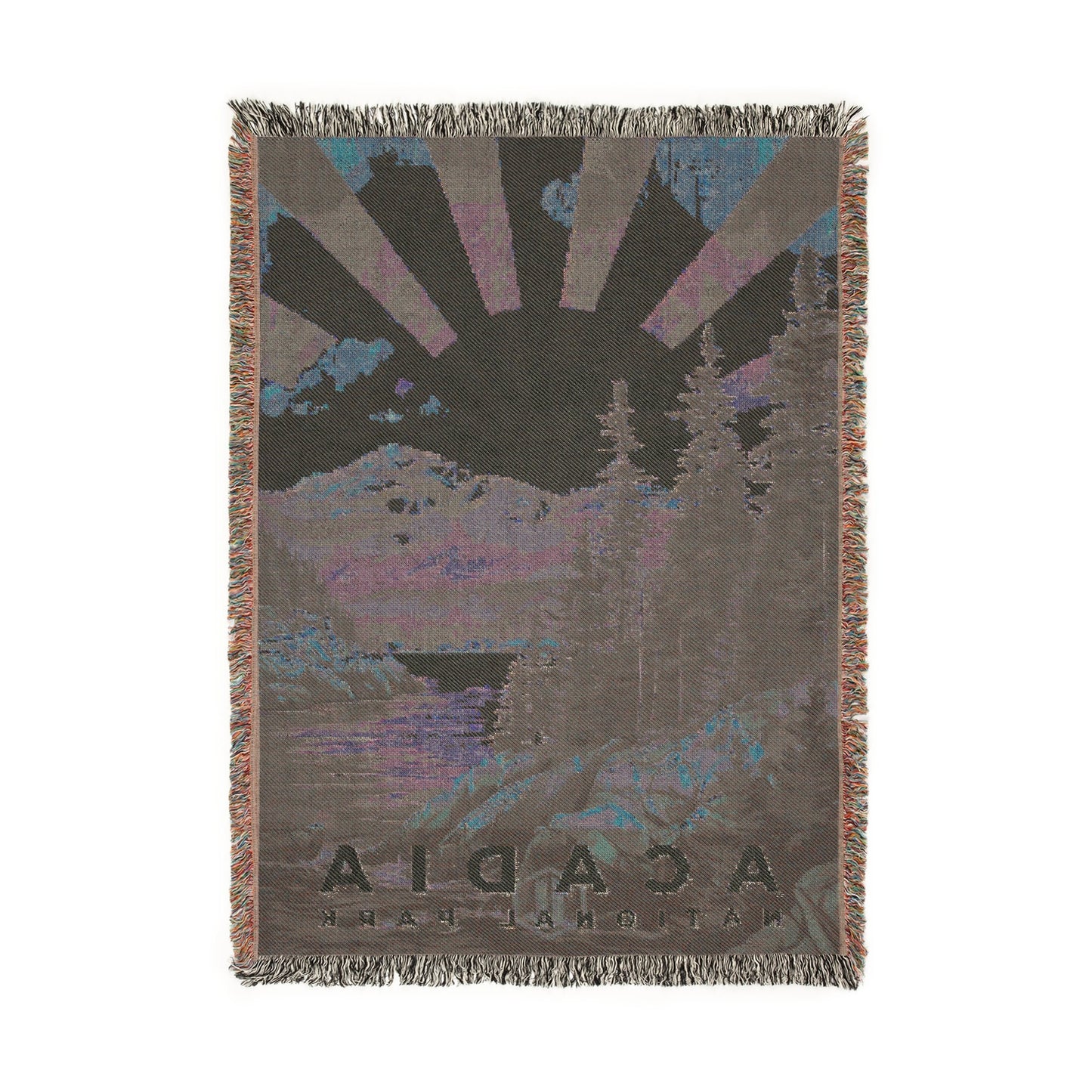 Acadia National Park Woven Blanket | S11