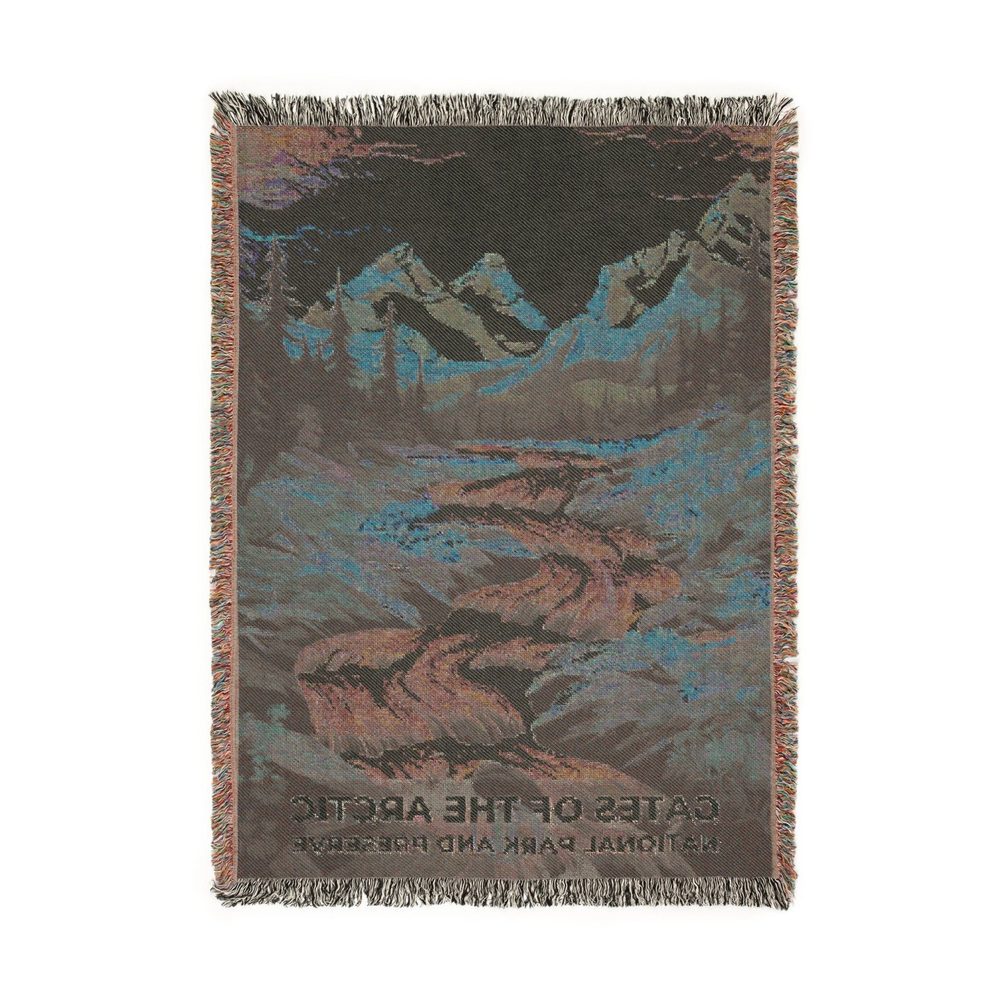 Gates of the Arctic National Park Woven Blanket | S09
