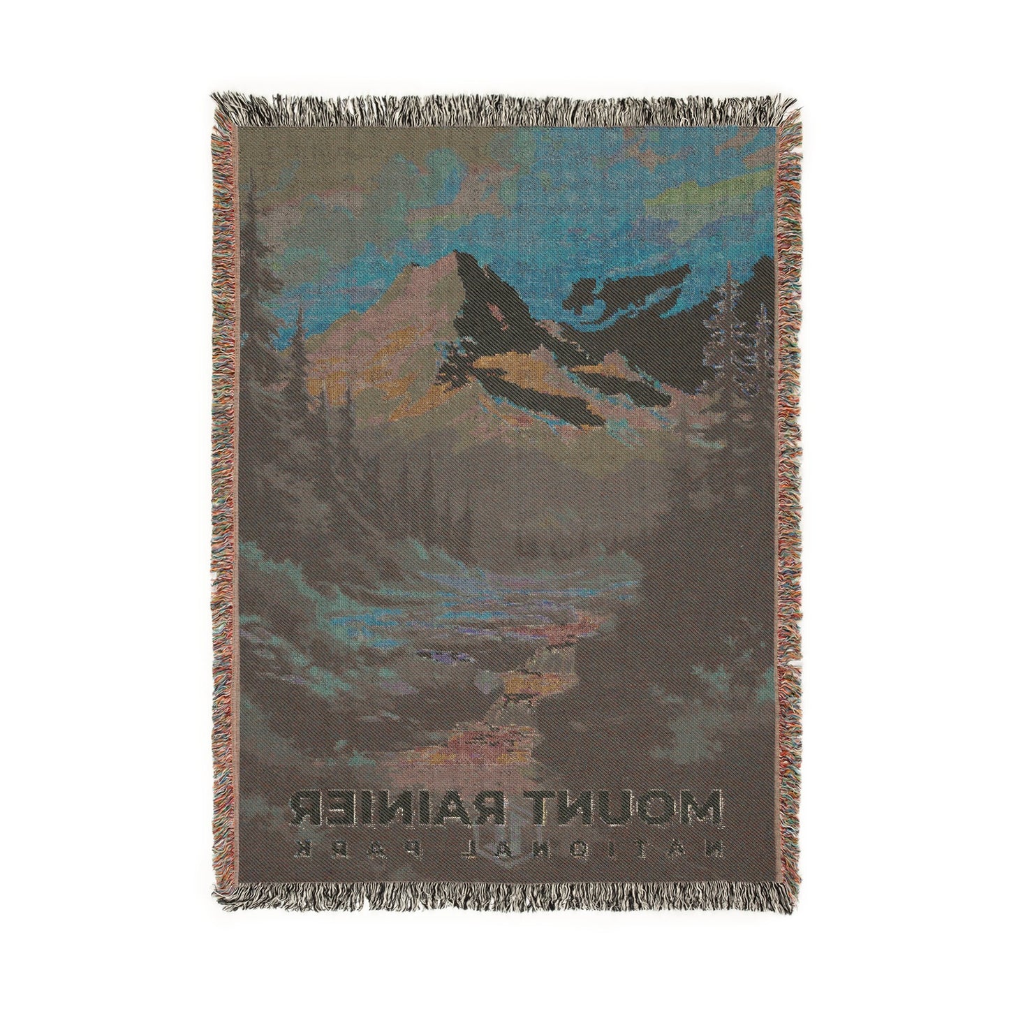 Mount Rainier National Park Woven Blanket | S07