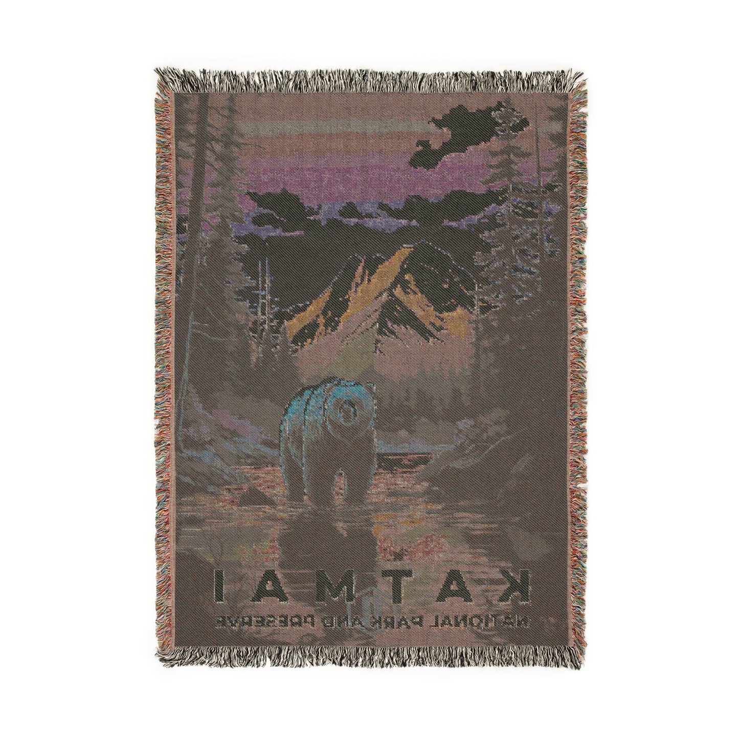 Katmai National Park Woven Blanket | S07