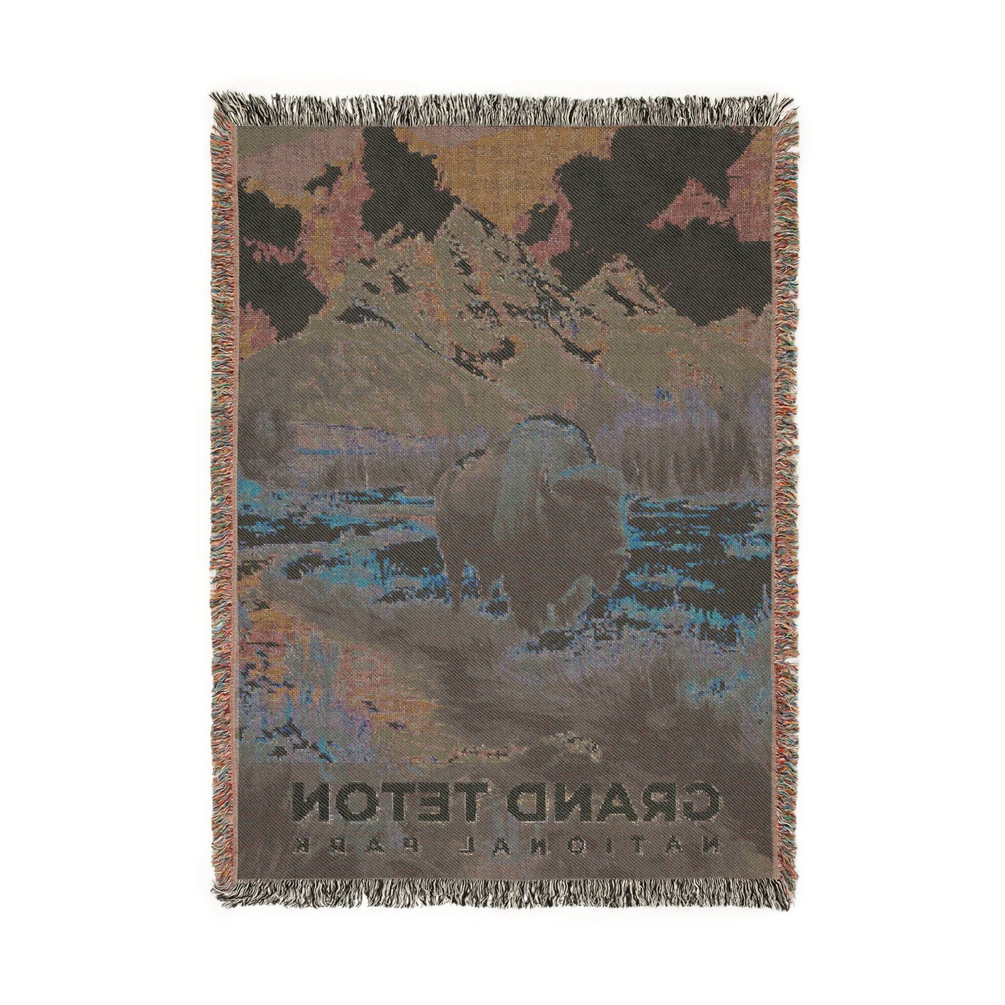 Grand Teton National Park Woven Blanket | S13