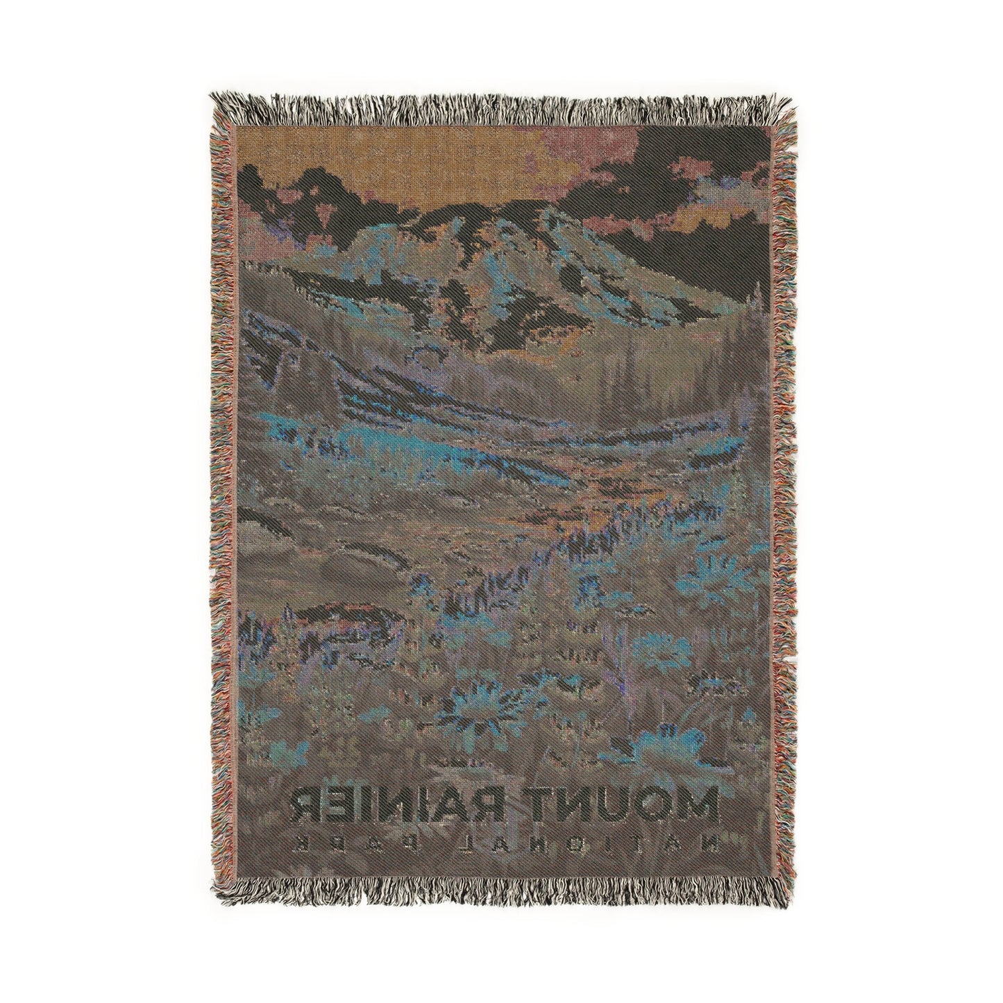 Mount Rainier National Park Woven Blanket | S11