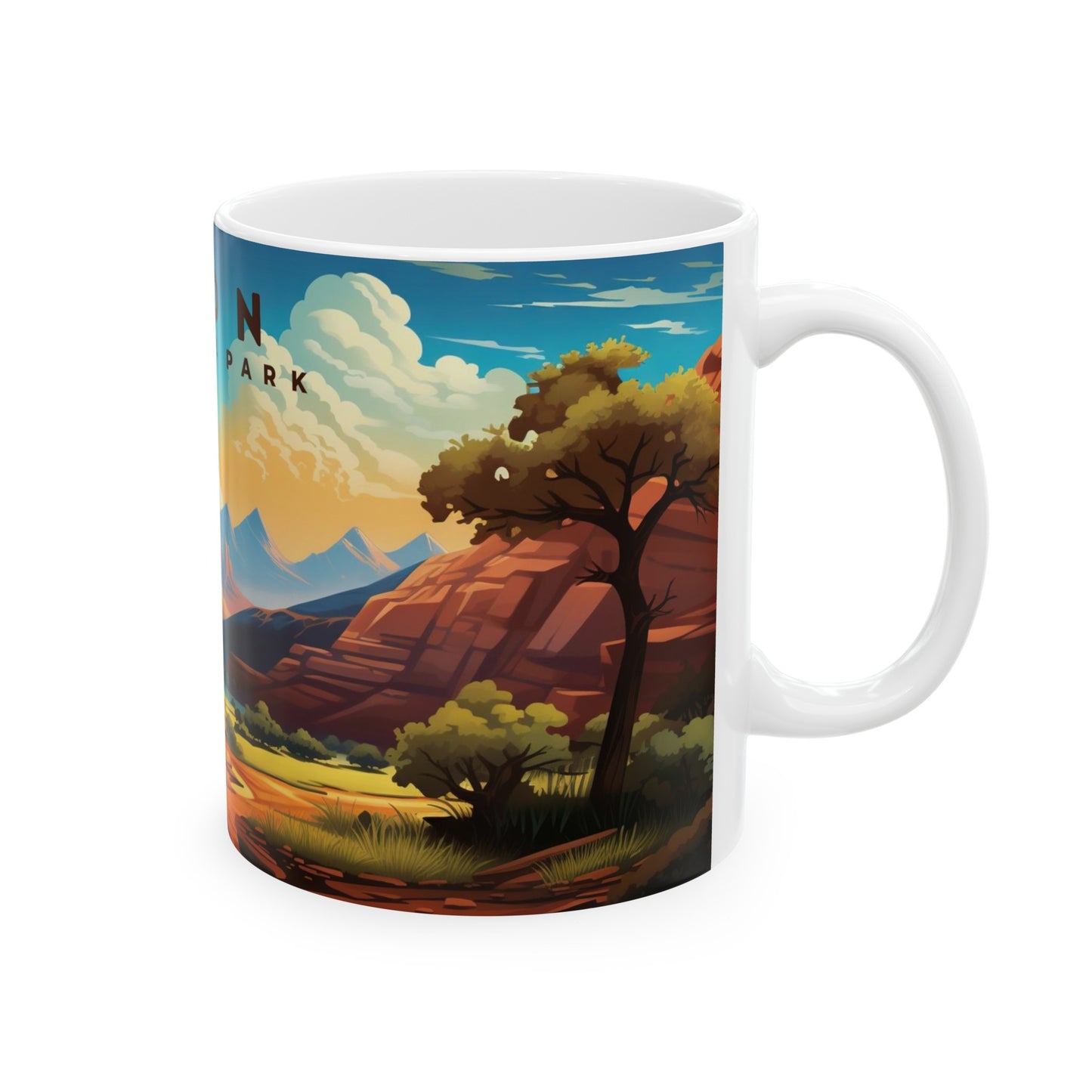 Zion National Park Mug | White Ceramic Mug (11oz, 15oz)