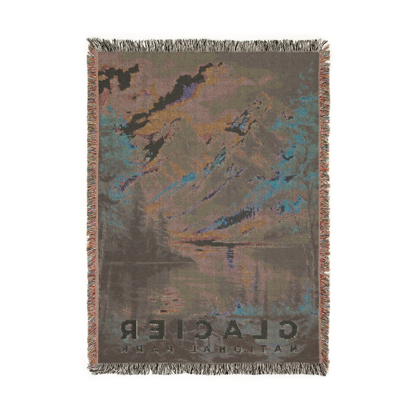 Glacier National Park Woven Blanket | S16