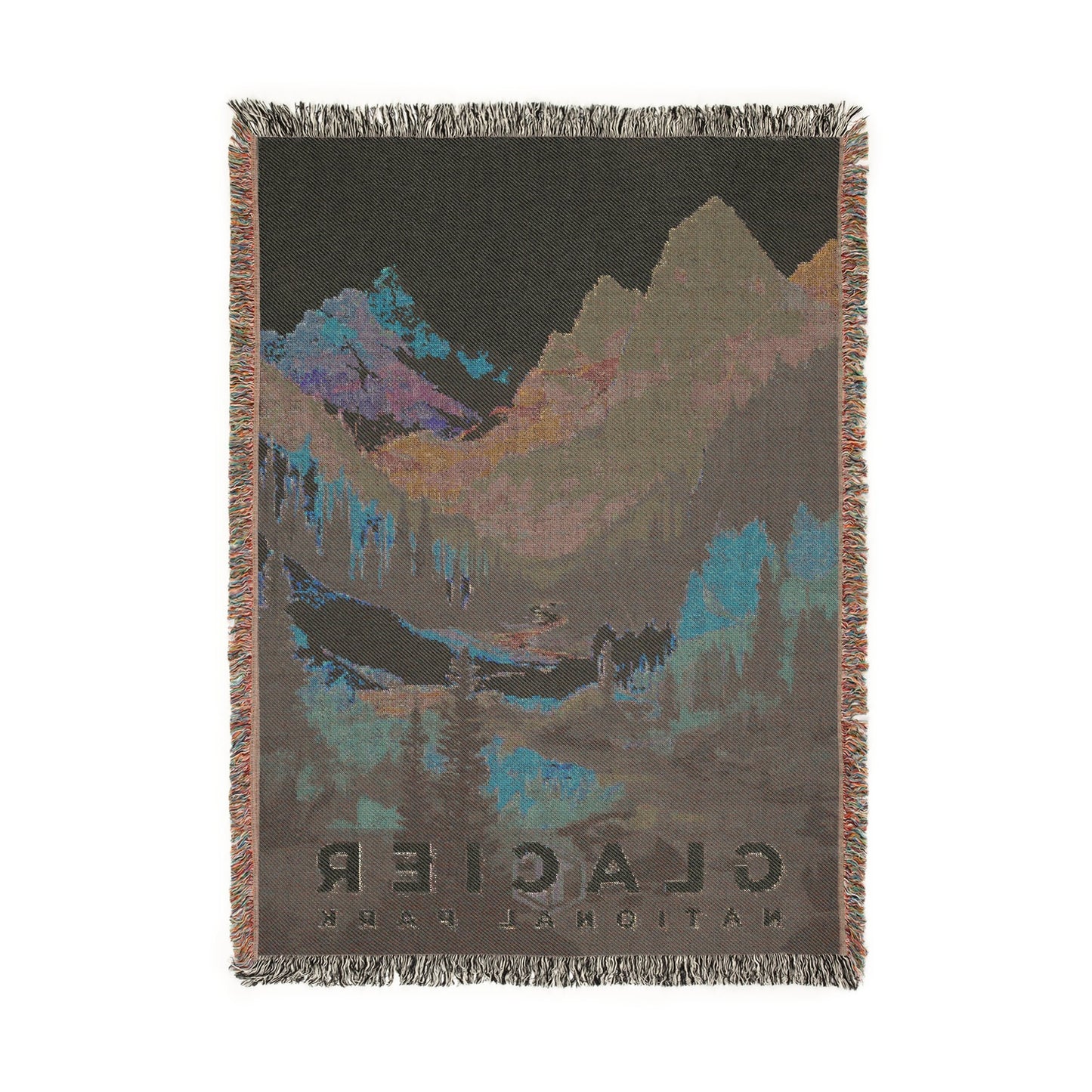 Glacier National Park Woven Blanket | S20