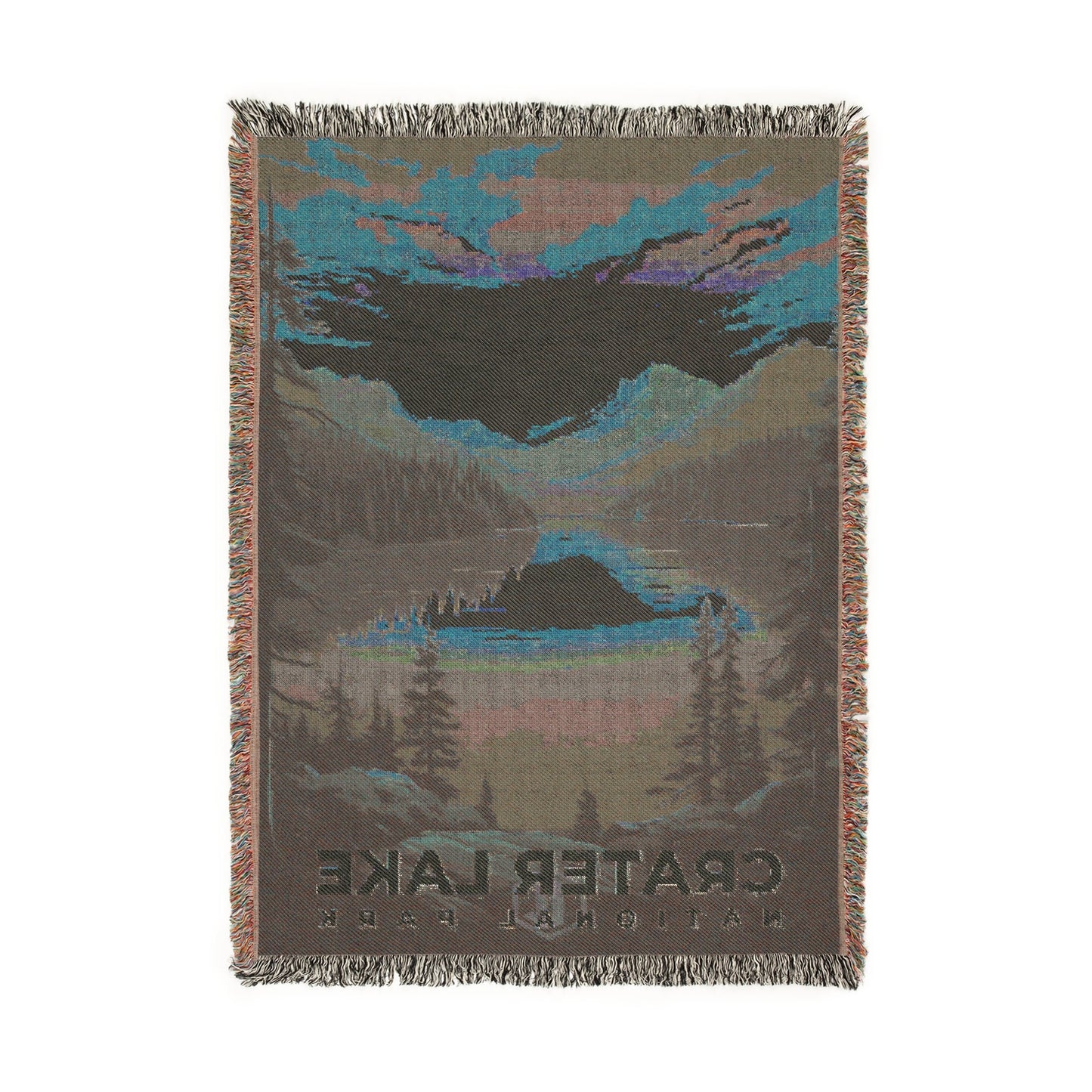 Crater Lake National Park Woven Blanket | S07