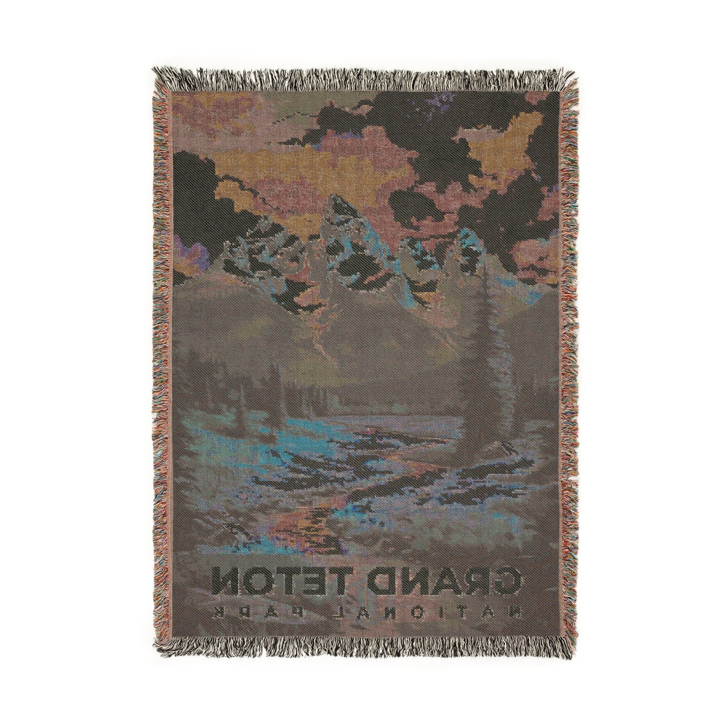 Grand Teton National Park Woven Blanket | S06