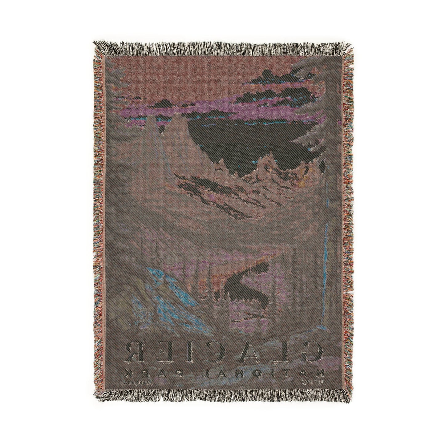 Glacier National Park Woven Blanket | S02