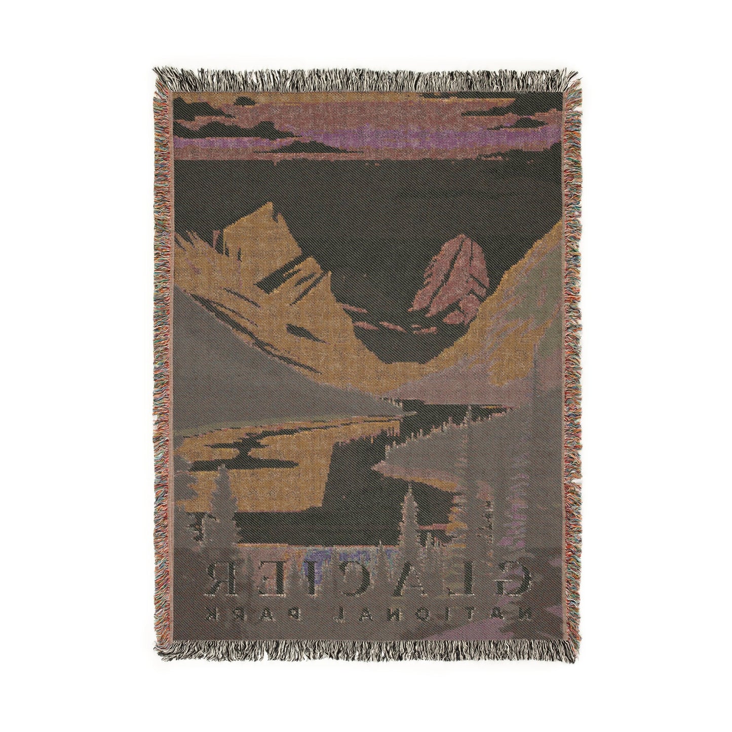 Glacier National Park Woven Blanket | S01