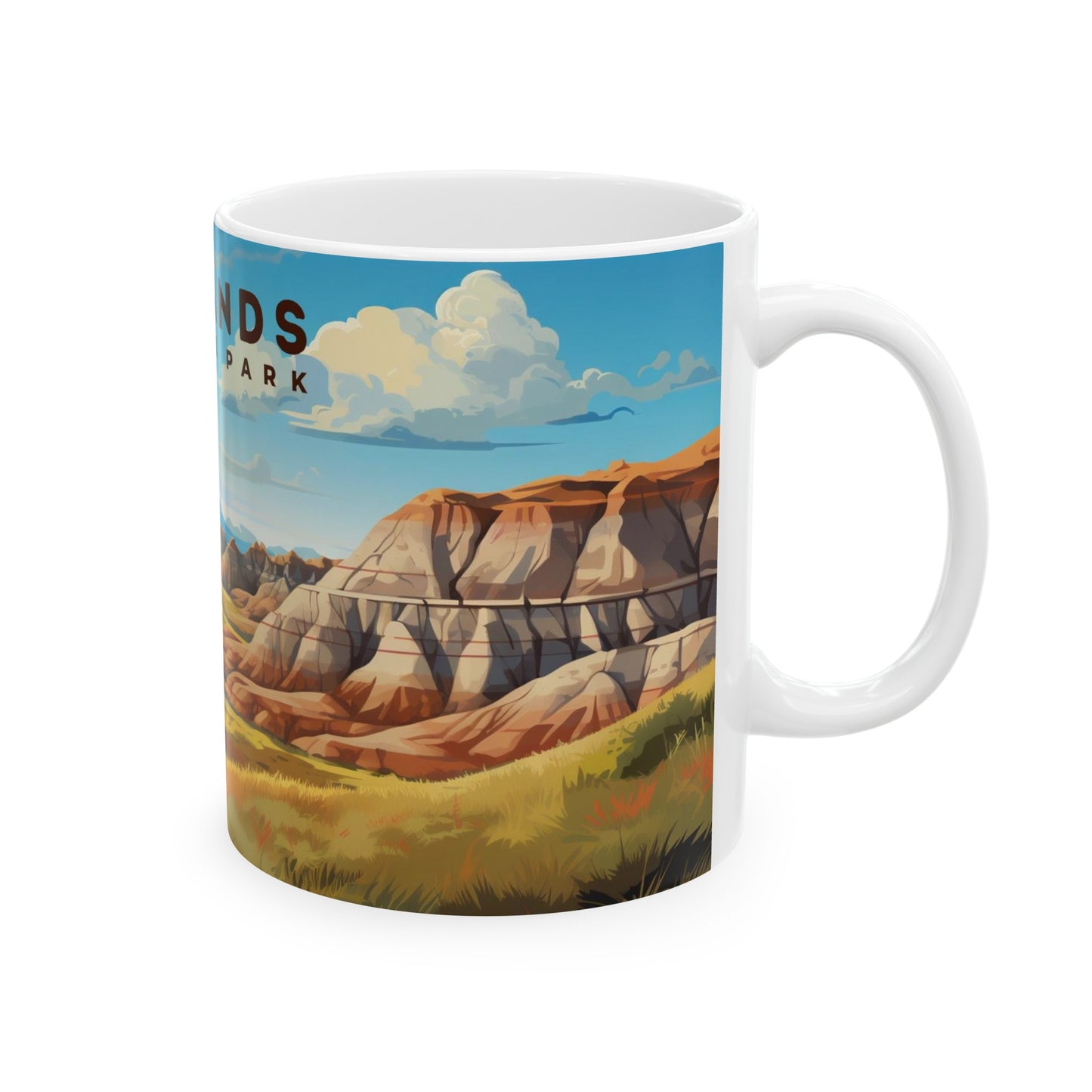 Badlands National Park Mug | White Ceramic Mug (11oz, 15oz)