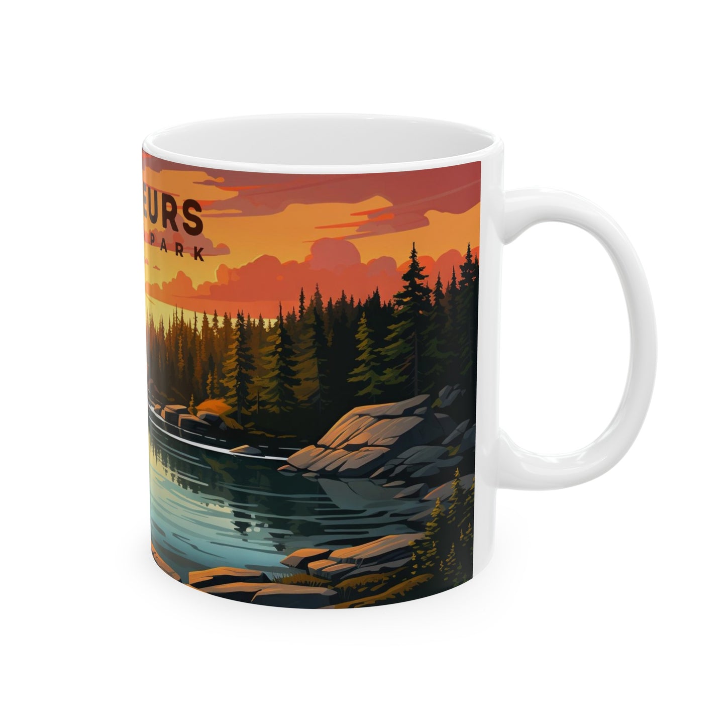 Voyageurs National Park Mug | White Ceramic Mug (11oz, 15oz)
