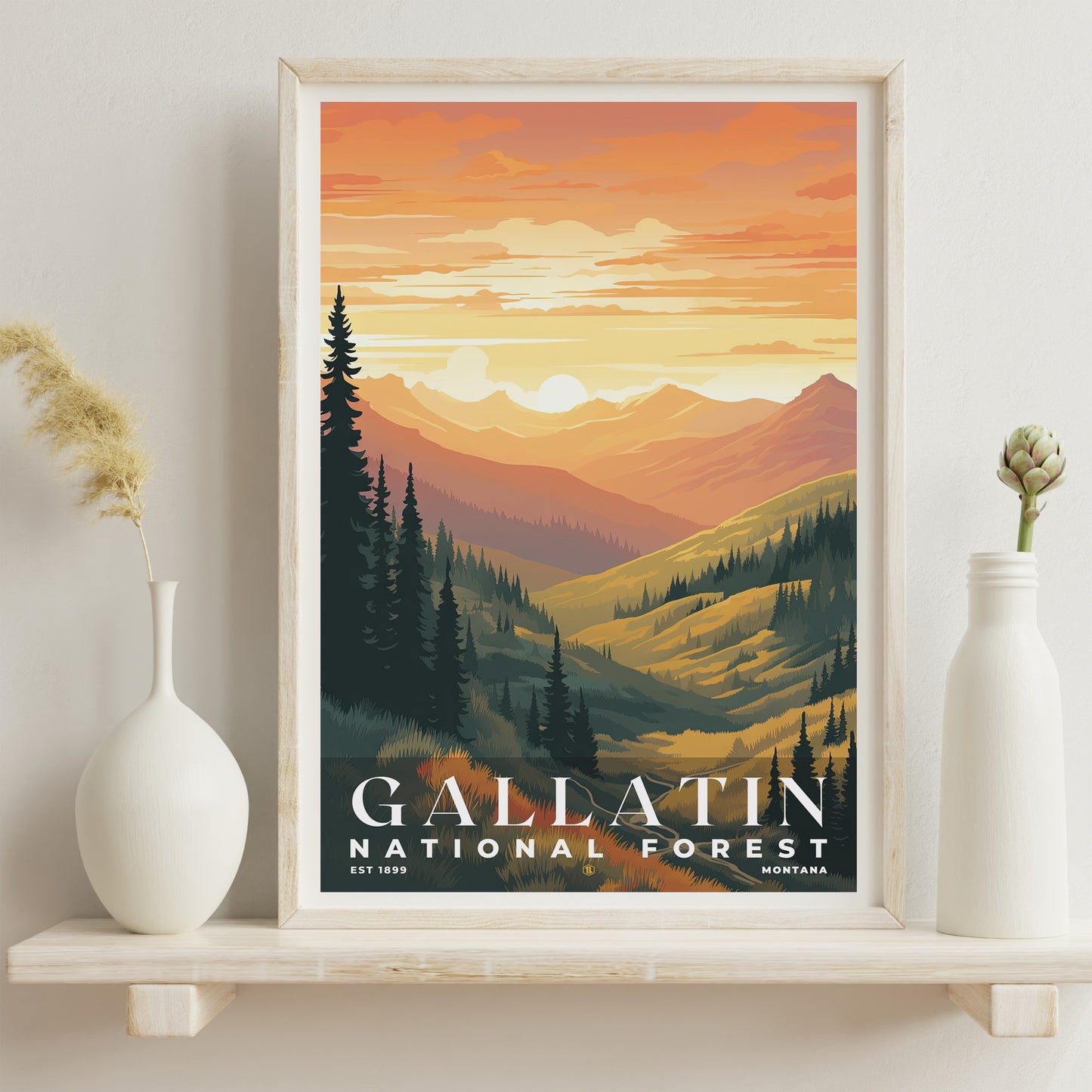 Gallatin National Forest Poster | S01
