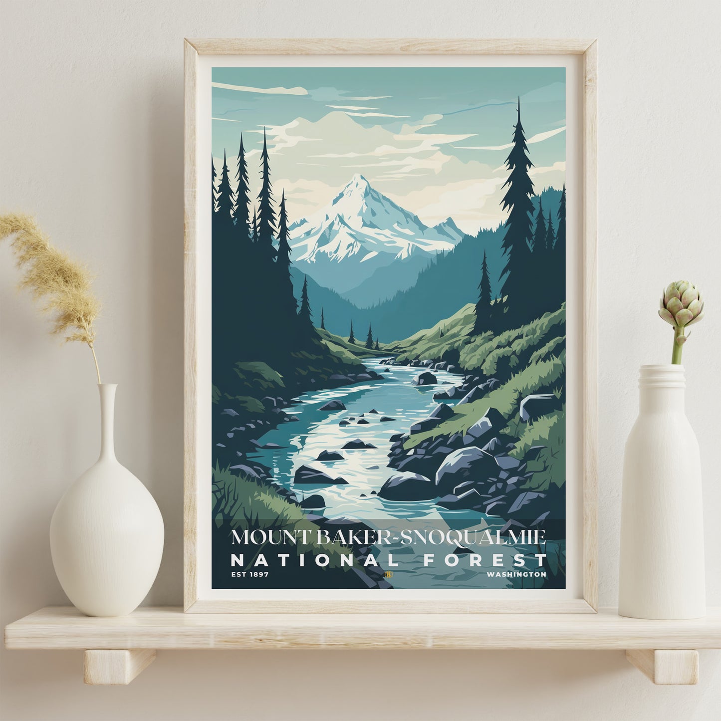 Mount Baker-Snoqualmie National Forest Poster | S01