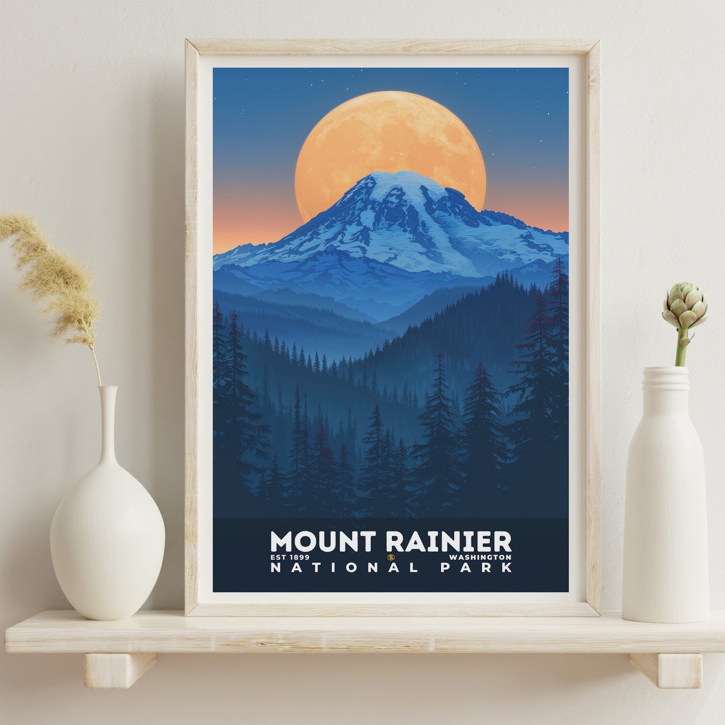 Mount Rainier National Park Poster | S20