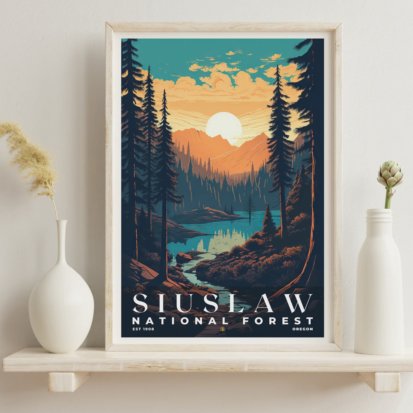 Siuslaw National Forest Poster | S01