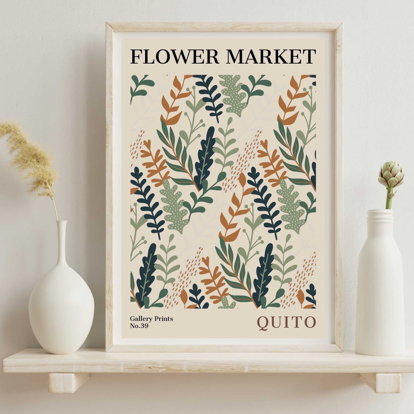 Quito Flower Market Poster | S01