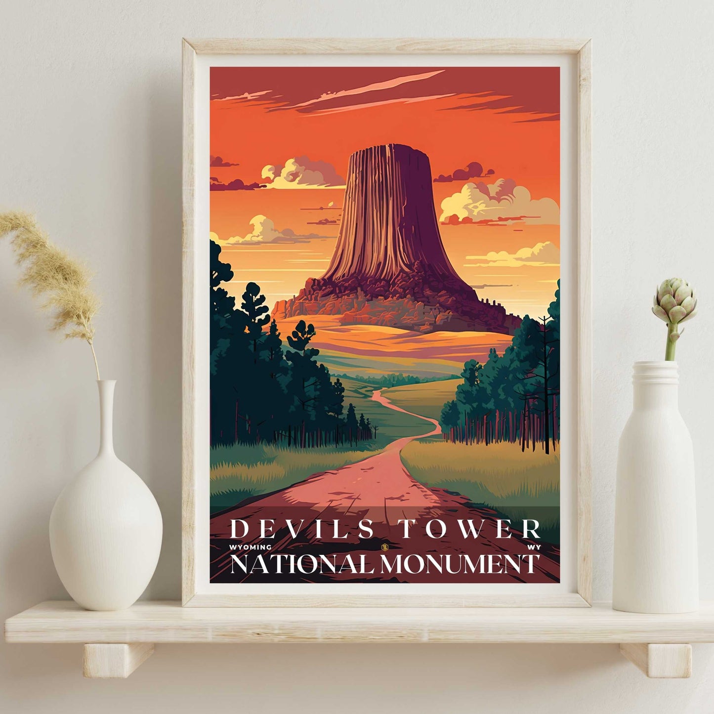 Devils Tower National Monument Poster | US Travel | S01