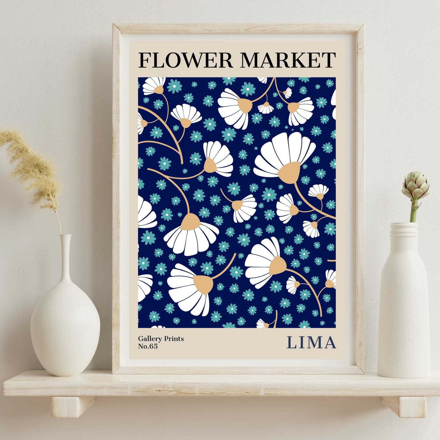 Lima Flower Market Poster | S02