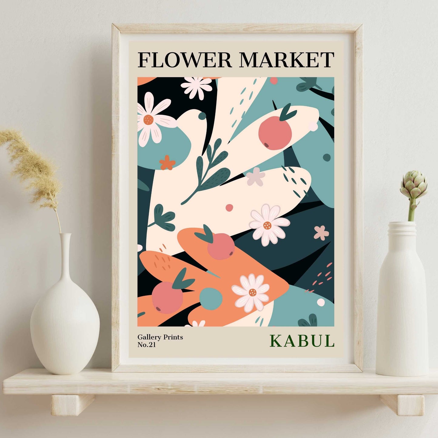 Kabul Flower Market Poster | S01