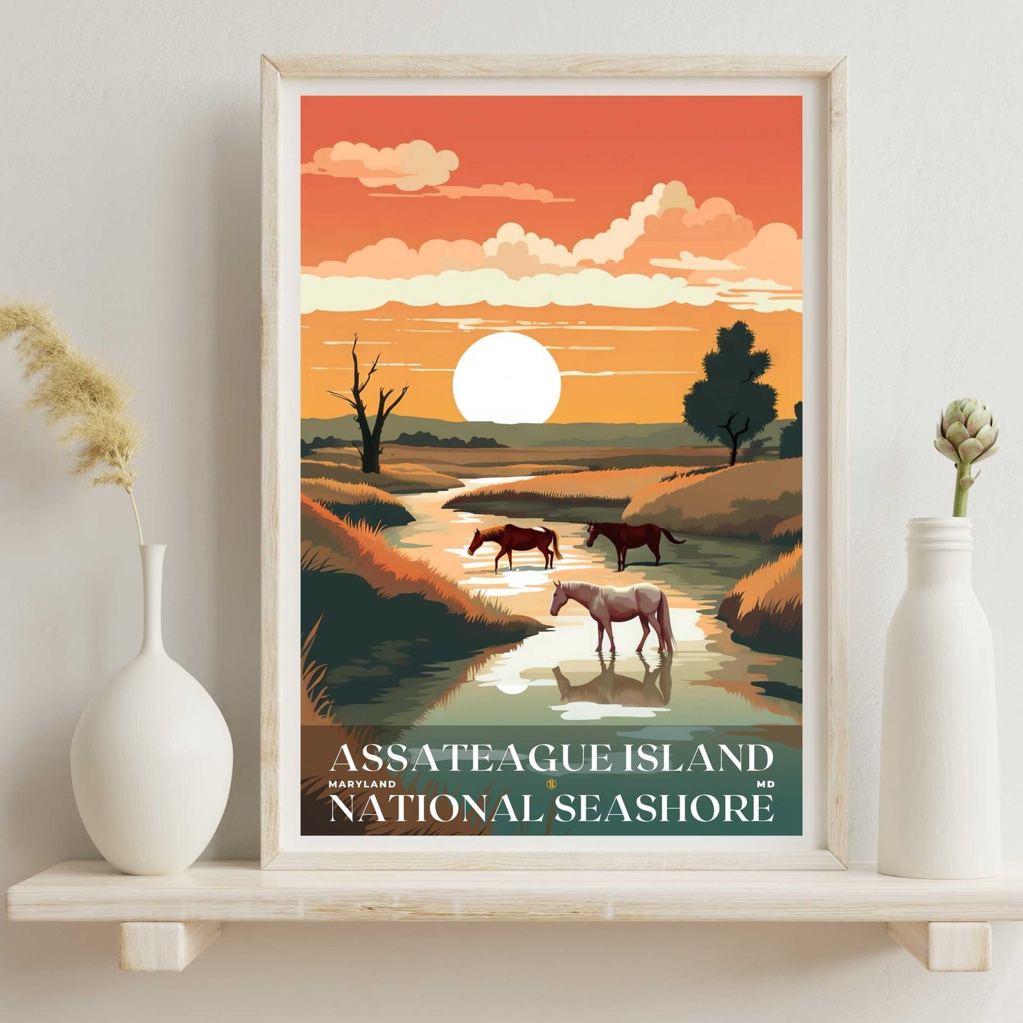 Assateague Island National Seashore Poster | US Travel | S01