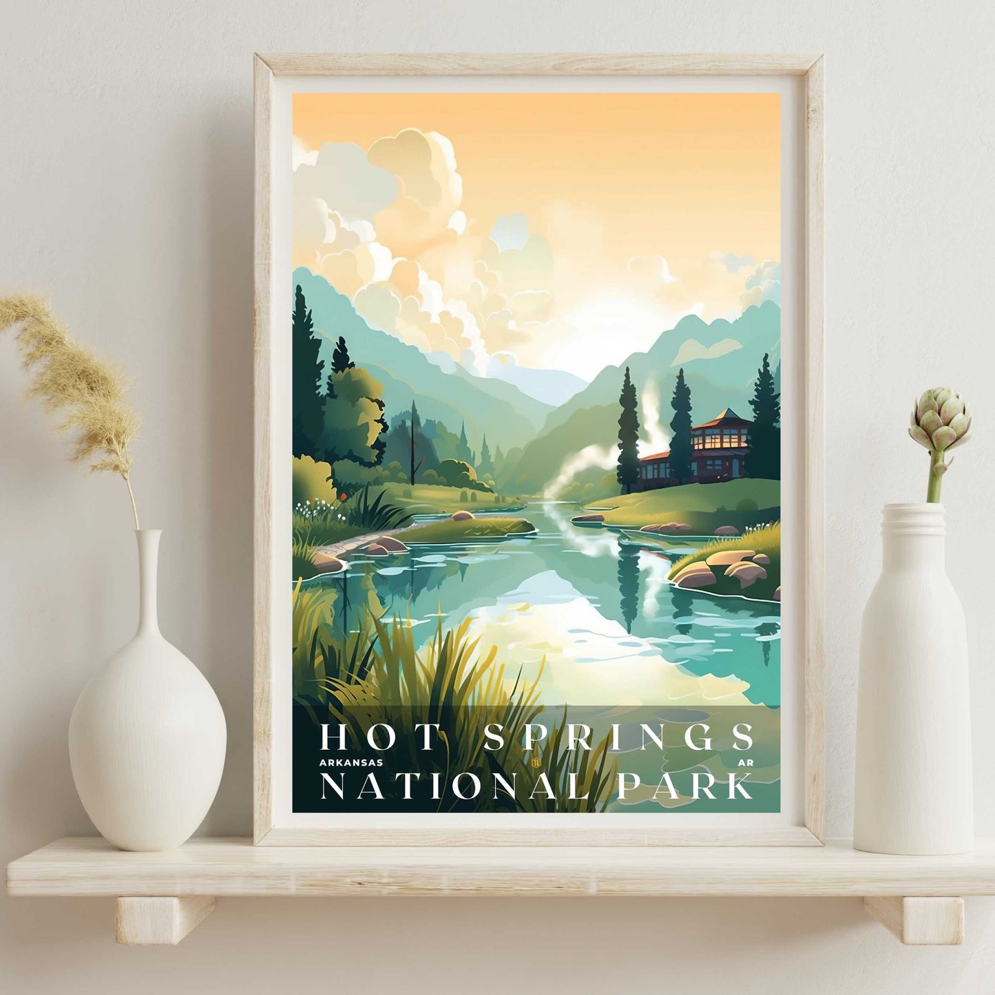 Hot Springs National Park Poster | US Travel | S01
