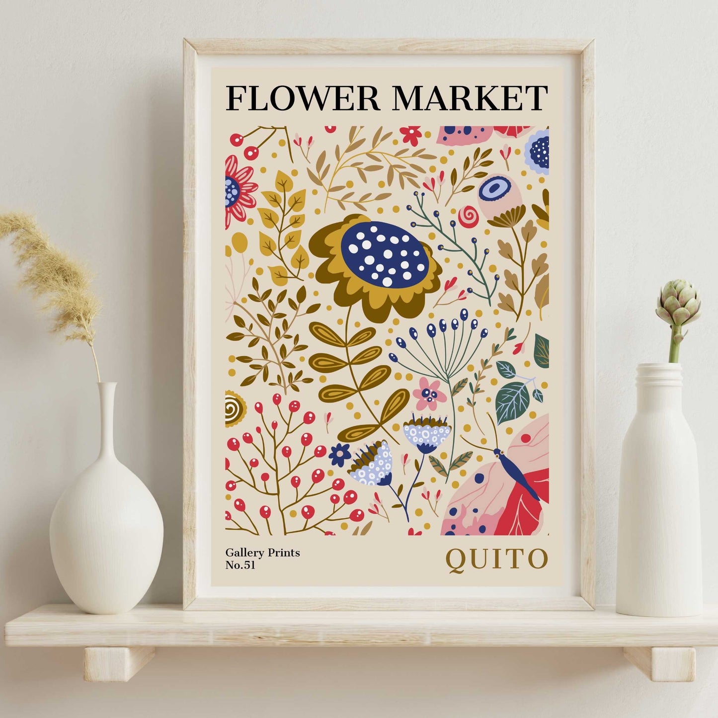 Quito Flower Market Poster | S02