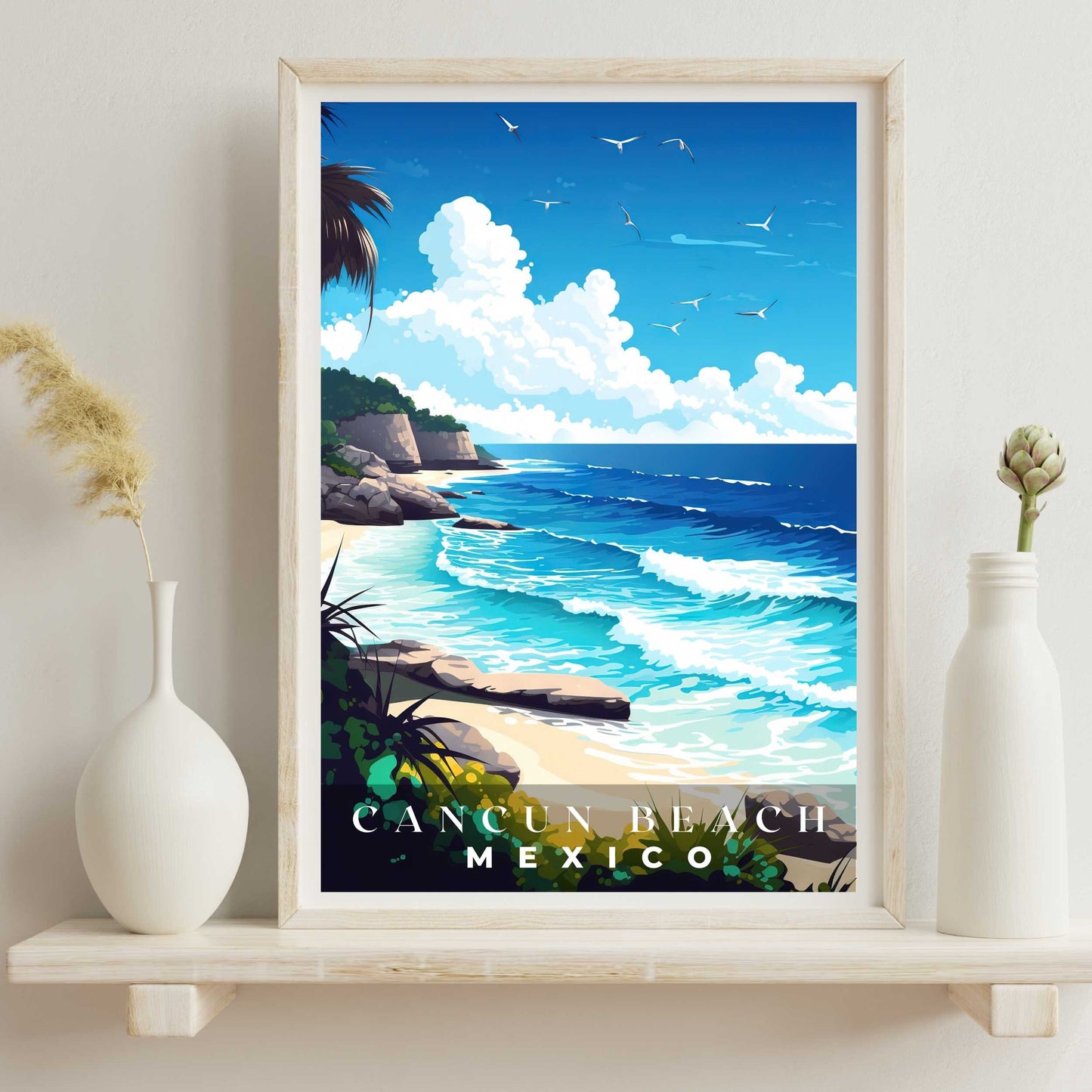 Cancun Beach Poster | S01