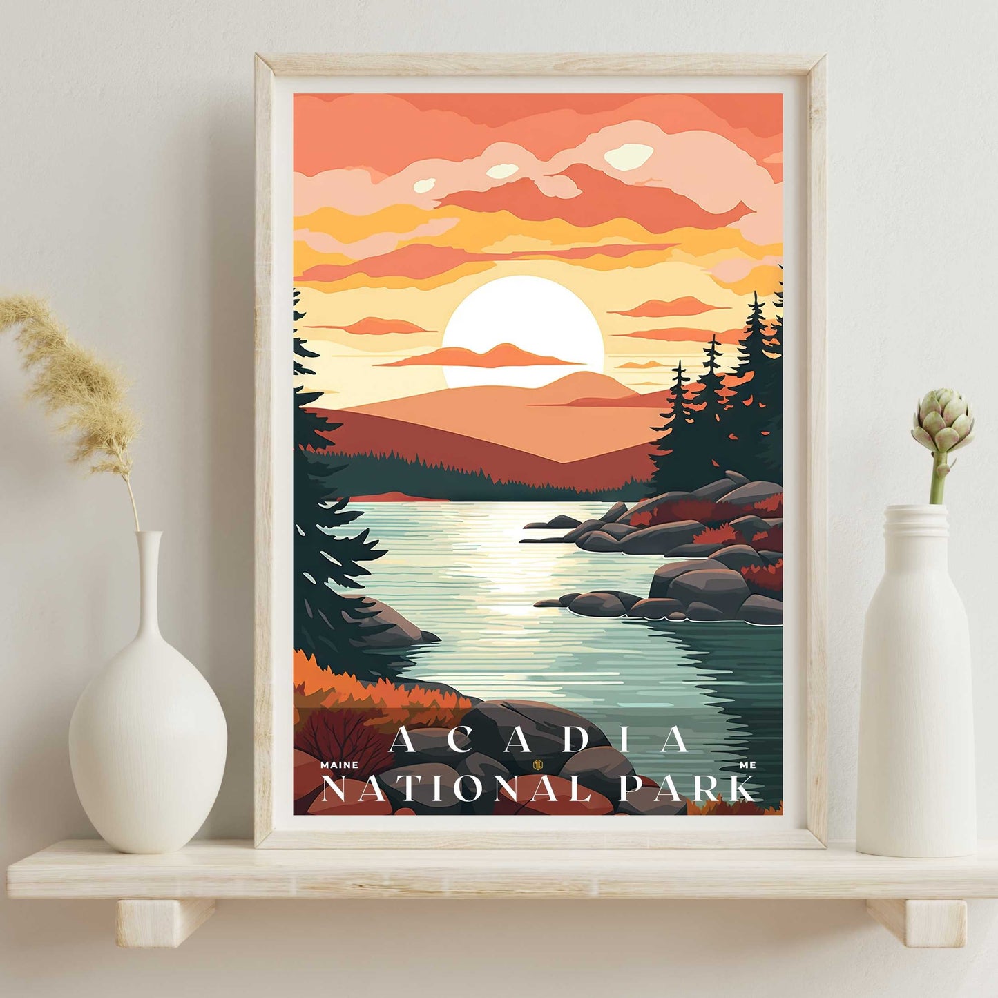 Acadia National Park Poster | US Travel | S01
