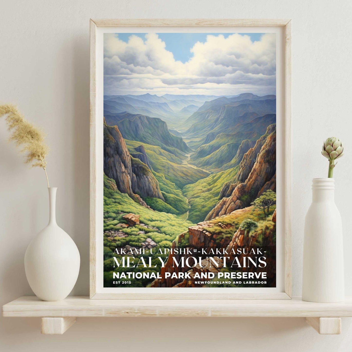 Akami-Uapishk-KakKasuak-Mealy Mountains National Park Poster | S02