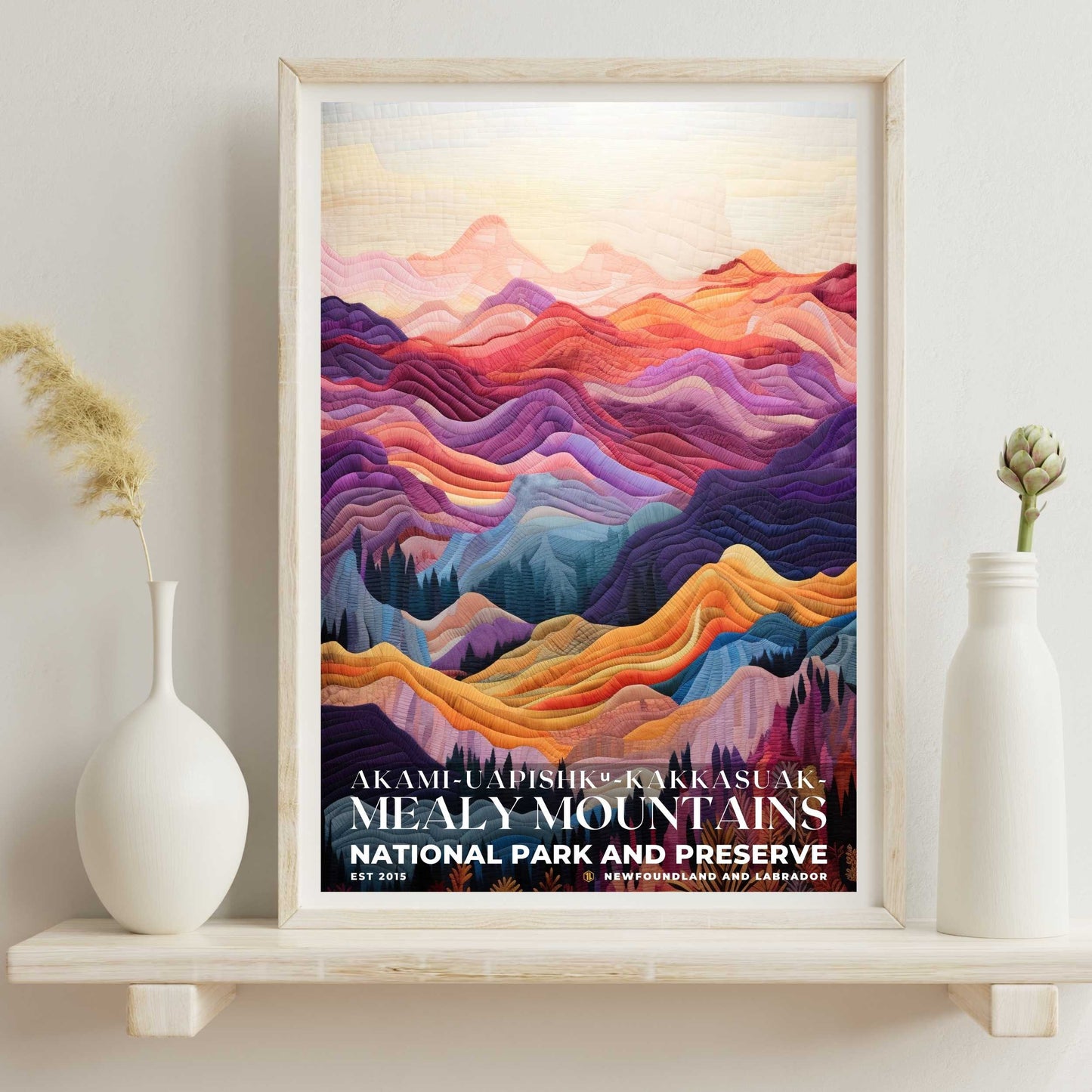 Akami-Uapishk-KakKasuak-Mealy Mountains National Park Poster | S09