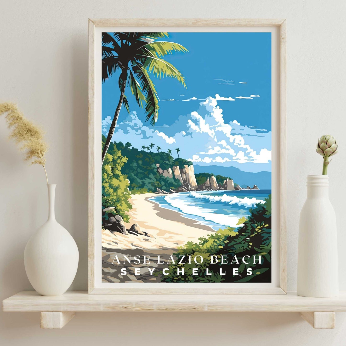 Anse Lazio Beach Poster | S01