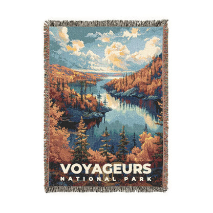 Voyageurs National Park Woven Blanket | S13
