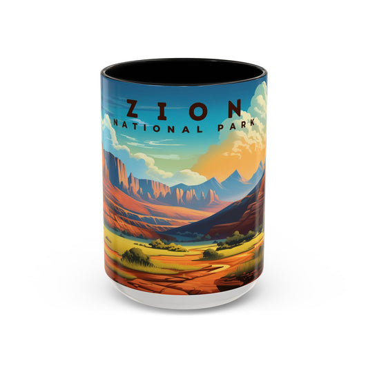 Zion National Park Mug | Accent Coffee Mug (11, 15oz)