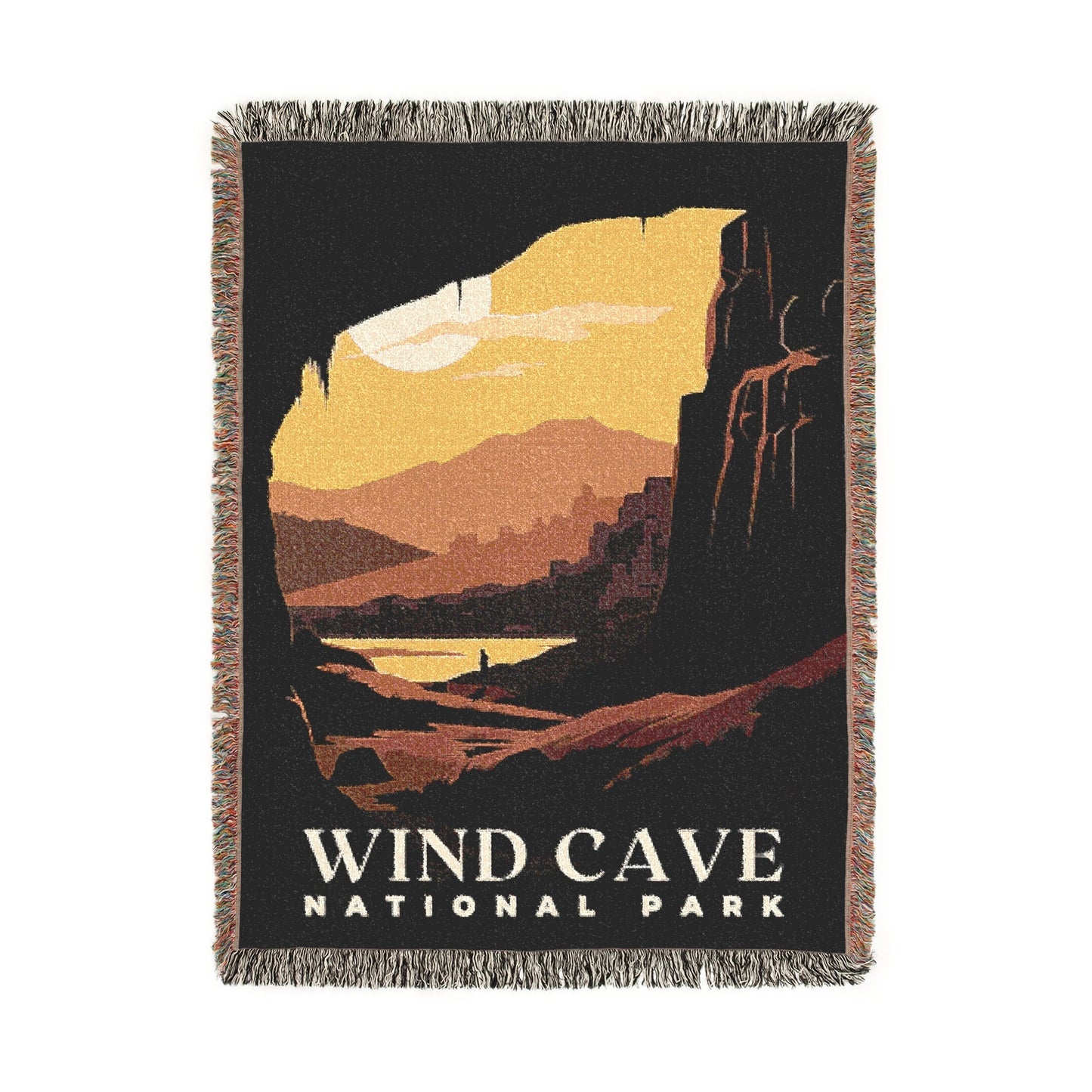 Wind Cave National Park Woven Blanket | S01