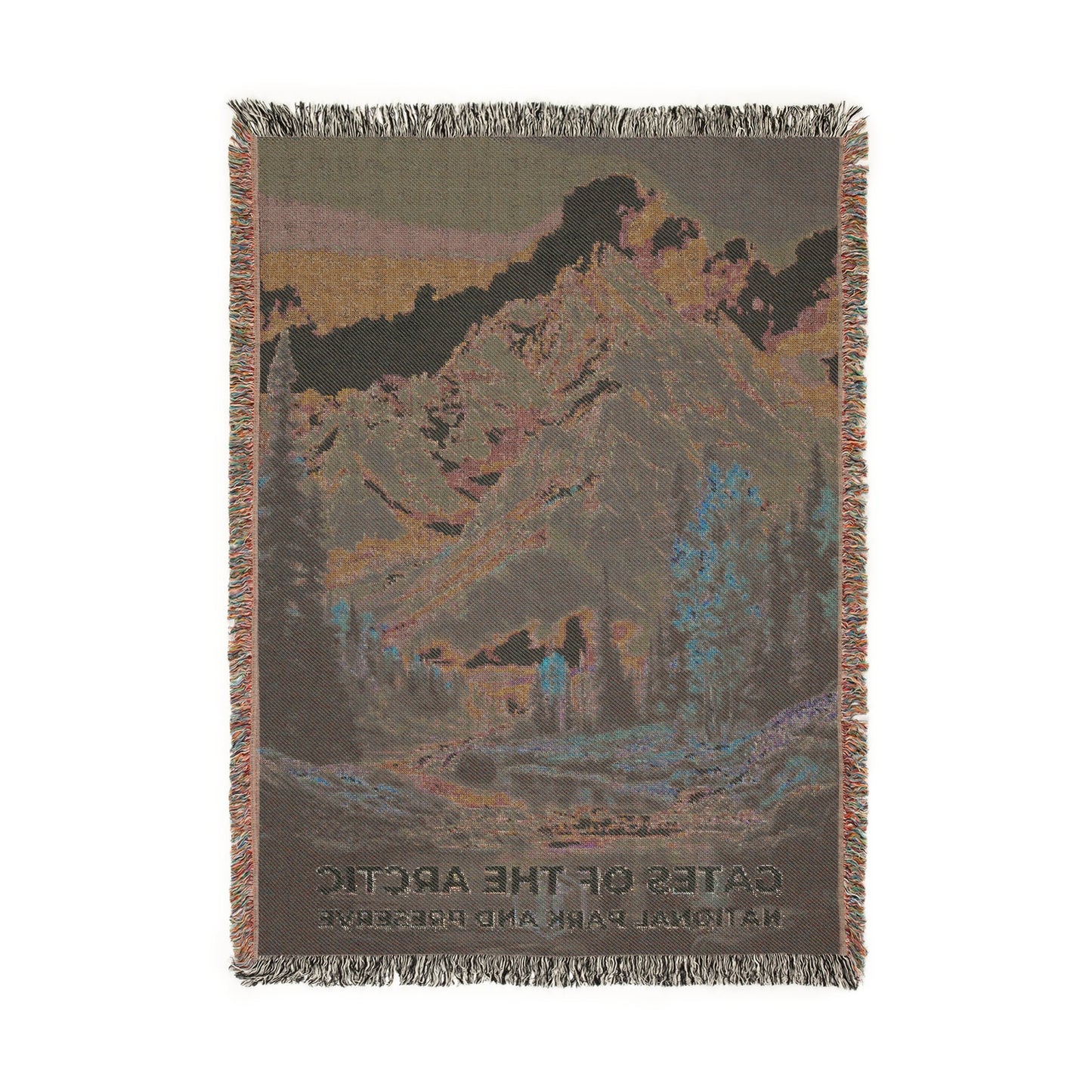 Gates of the Arctic National Park Woven Blanket | S16