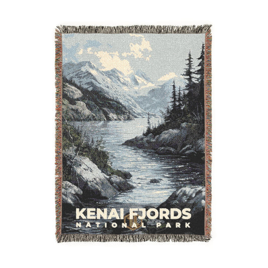 Kenai Fjords National Park Woven Blanket | S17