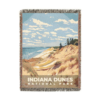 Indiana Dunes National Park Woven Blanket | S06