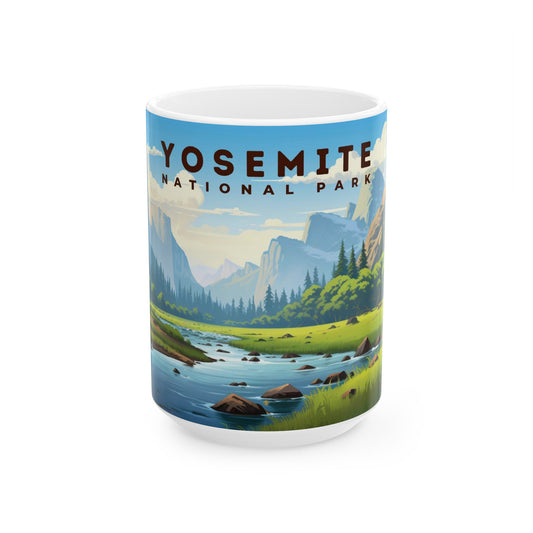 Yosemite National Park Mug | White Ceramic Mug (11oz, 15oz)