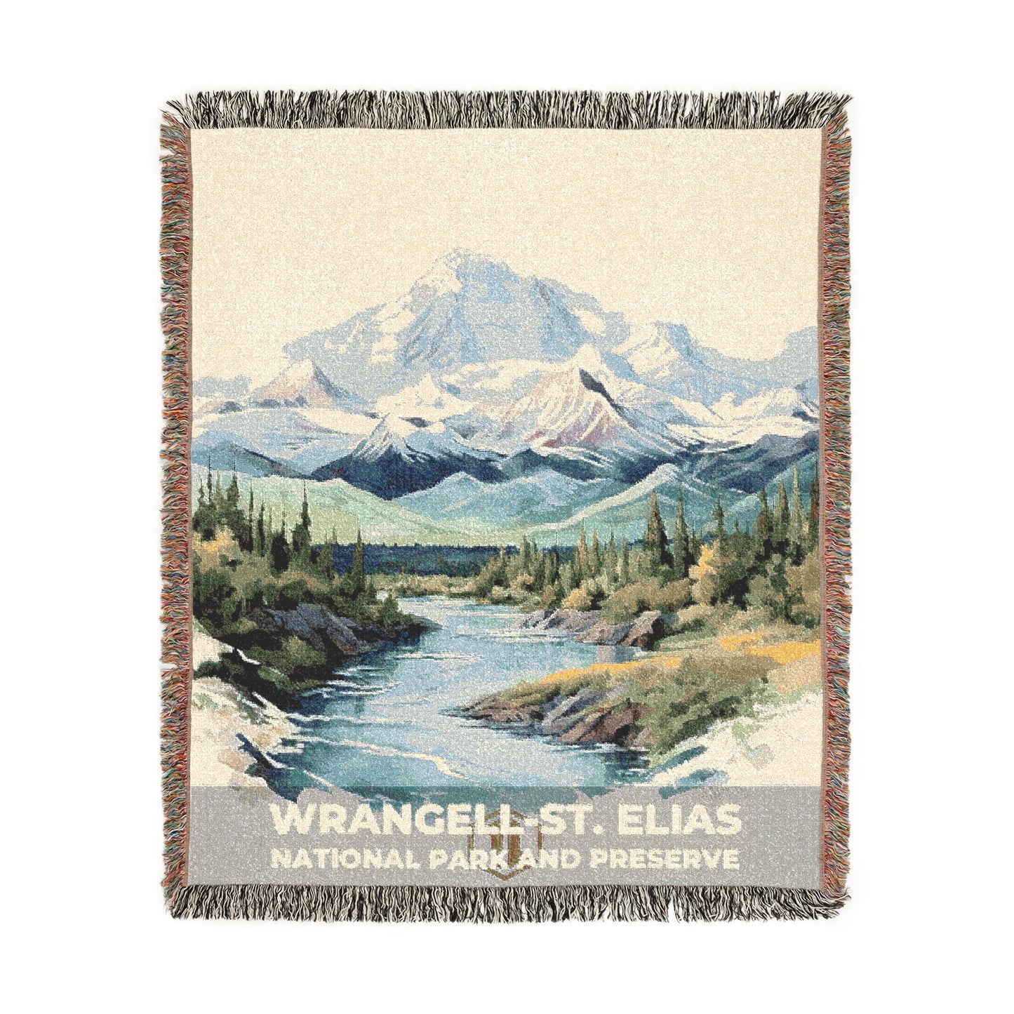 Wrangell-St. Elias National Park Woven Blanket | S08