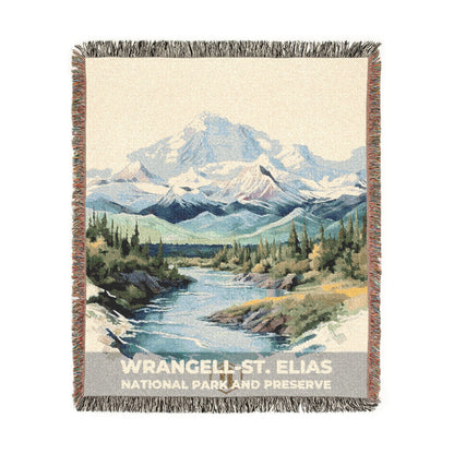 Wrangell-St. Elias National Park Woven Blanket | S08