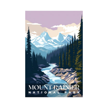 Mount Rainier National Park Poster | S01