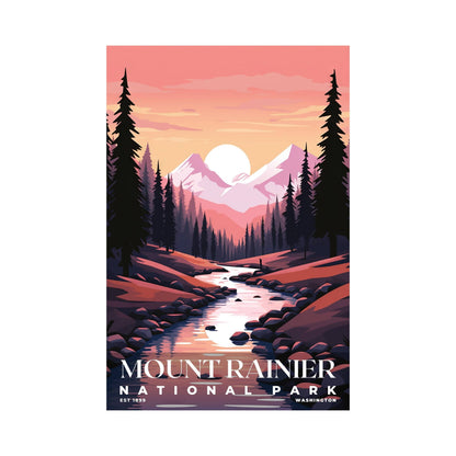 Mount Rainier National Park Poster | S03