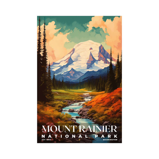 Mount Rainier National Park Poster | S06