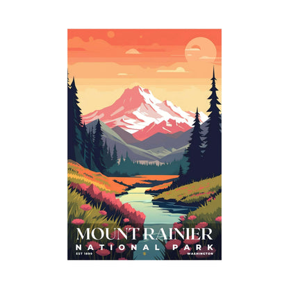 Mount Rainier National Park Poster | S05